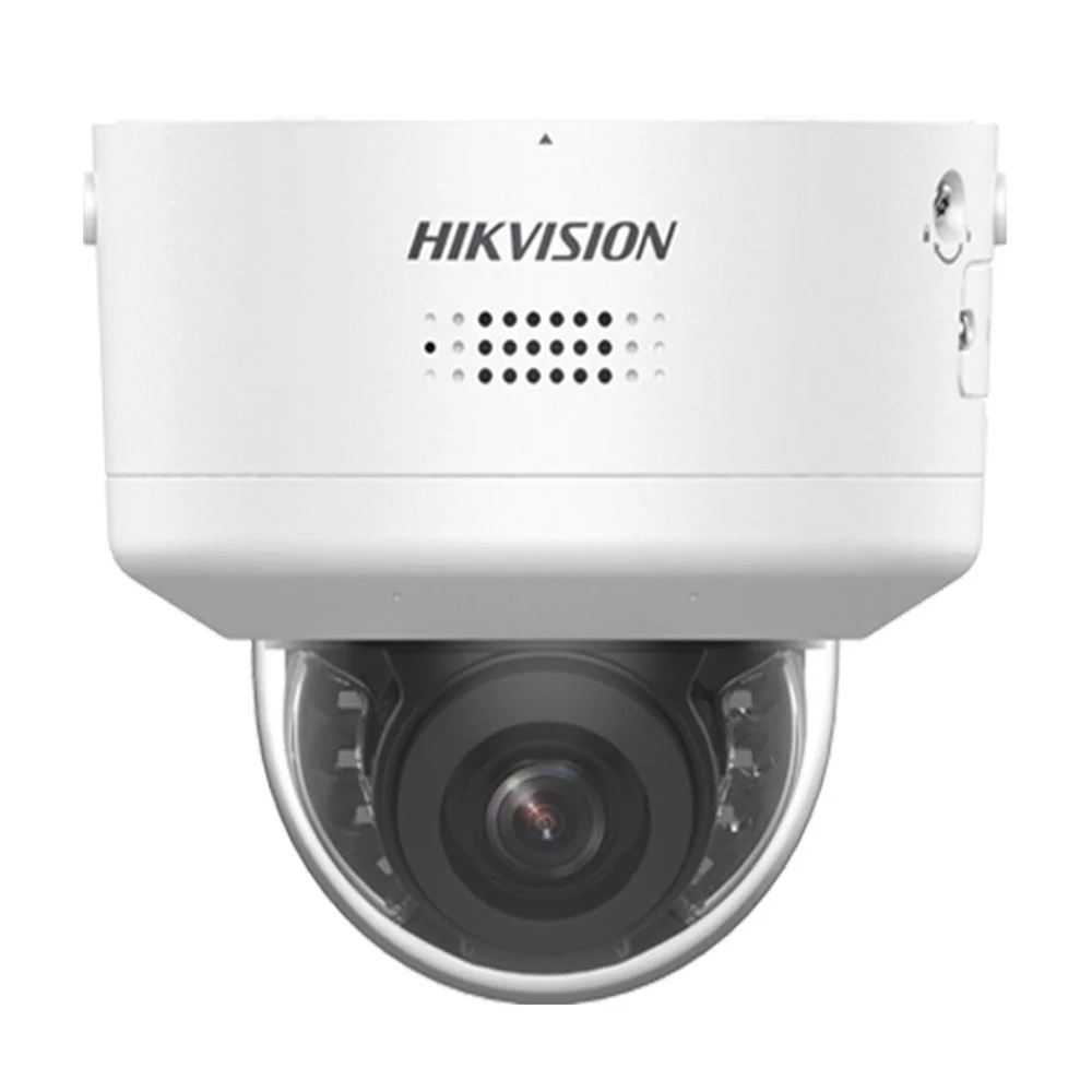 Camera supraveghere rotativa IP Speed Dome PTRZ Hikvision DarkFighter DS-2CD2746G2H-IPTRZS2U/SL, 4 MP, IR 40 m, 2.8 - 12 mm, slot card, microfon dual si difuzor, PoE, sirena, lumina stroboscopica