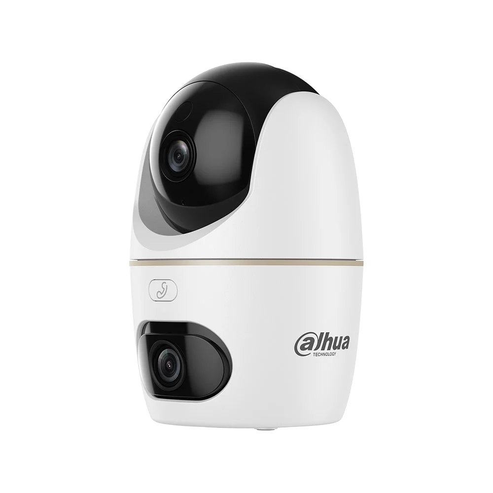Camera supraveghere rotativa PT IP WiFi wireless cu lentila duala Dahua Hero Dual H5D-5F, 5 + 5 MP, 2 x 3.6 mm, IR/lumina alba 30 m, slot card, Bluetooth, auto-tracking