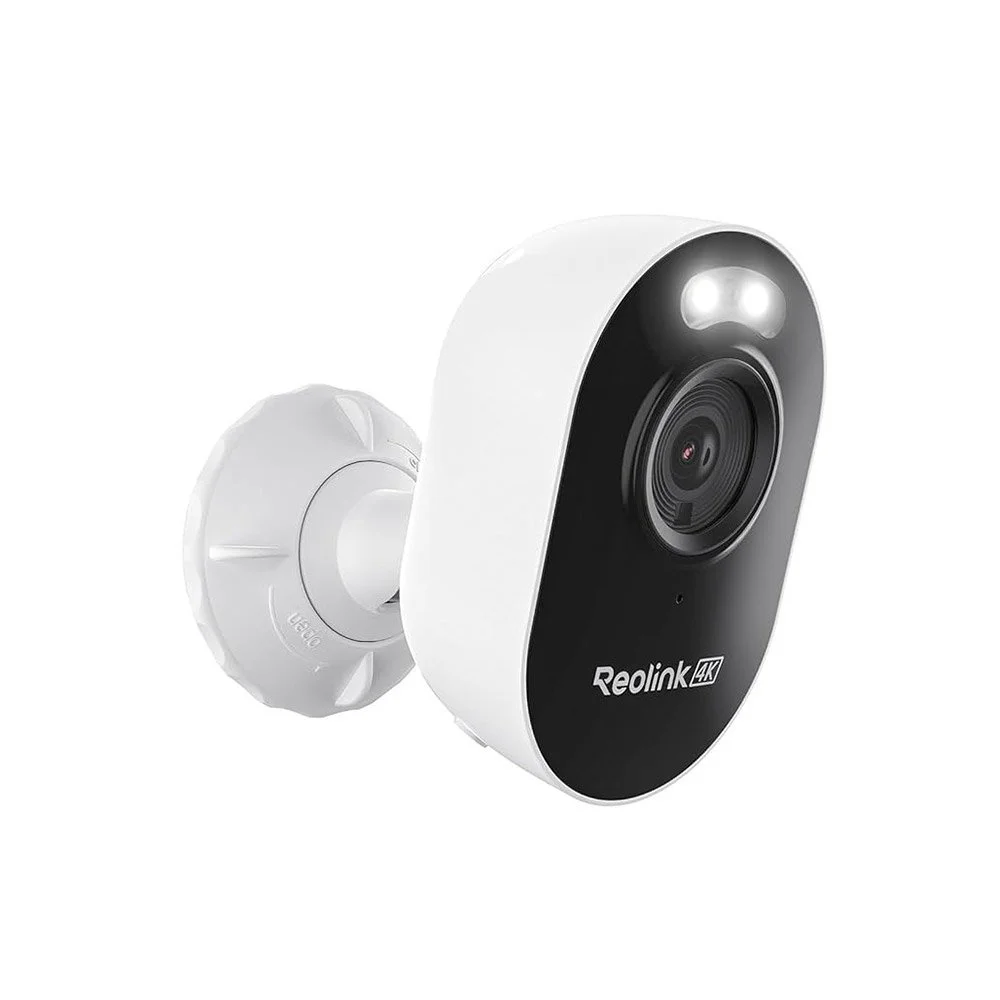 Camera supraveghere wireless IP WiFi 6 Dual Band Reolink Lumus Pro E450, 8 MP, IR 10 m, 2.8 mm, slot card, microfon si difuzor, night vision, detectie om/vehicul/animal, sirena, timelapse, Bluetooth
