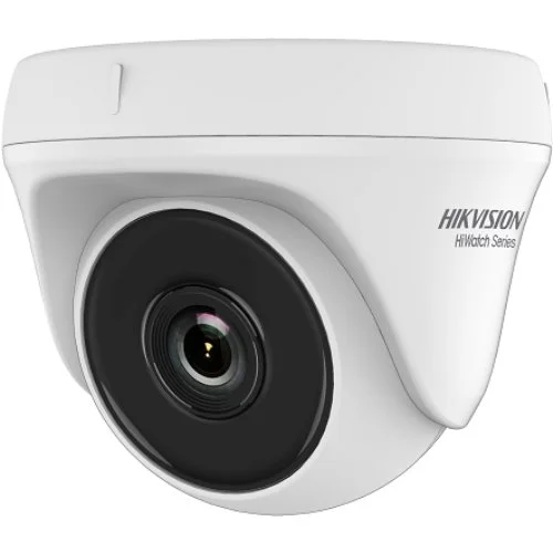 Camera TurboHD Dome Hikvision HiWatch HWT-T150-P-28, 5 MP, IR 20 m, 2.8 mm, utilizare la interior