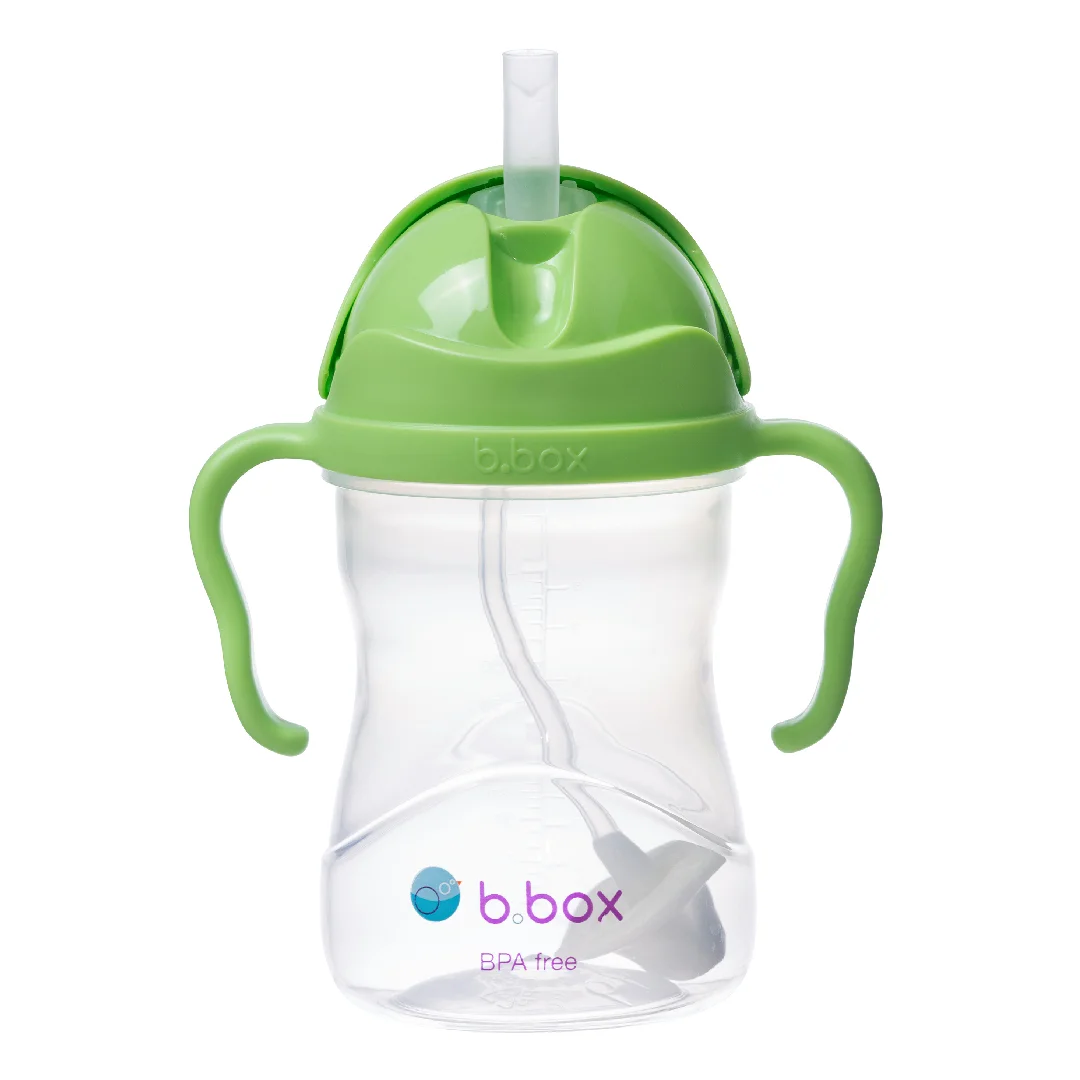 Cana cu pai, 6 luni+, Verde, 240 ml, B.Box