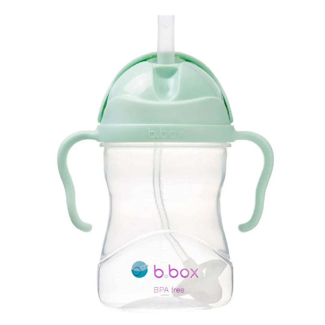 Cana cu pai, 6 luni+, Verde Fistic, 240 ml, B.Box