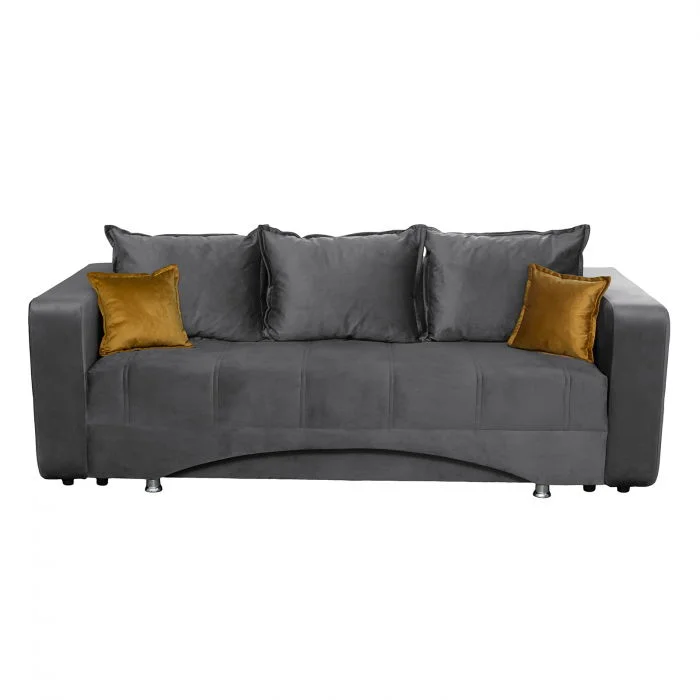 Canapea ROYAL M extensibila, 3 locuri, cu arcuri si lada depozitare, 230x105x80 cm