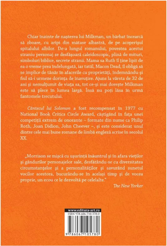 Cantecul lui Solomon | Toni Morrison