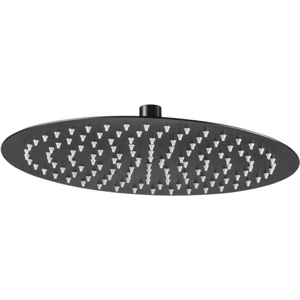 Cap de dus rotund culoare negru Deante, Floks