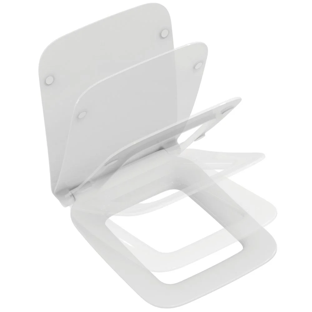 Capac wc soft close duroplast Ideal Standard Strada II Slim alb lucios