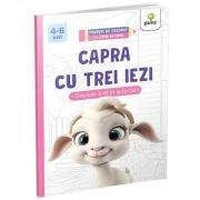Capra cu trei iezi. Povesti de colorat cu litere de tipar