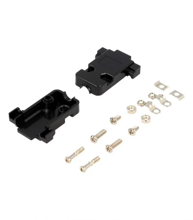 Carcasa plastic conector D-SUB 9/15 pini Negru, DS1045-09BP1S1-A