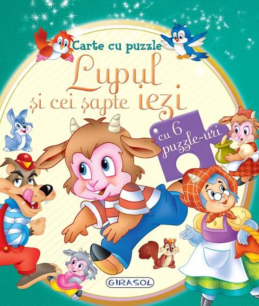 Carte cu puzzle. Lupul și cei șapte iezi - Hardcover - *** - Girasol