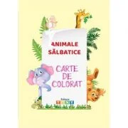 Carte de colorat. Animale salbatice
