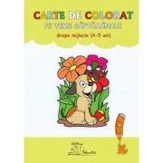 Carte de colorat pe teme saptamanale, grupa mijlocie