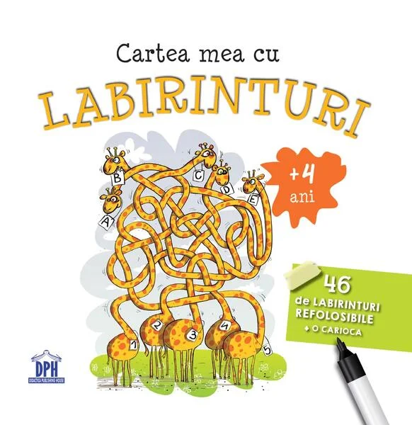 Cartea mea cu labirinturi. 46 de labirinturi refolosibile + o cariocă (4+ ani) - Paperback brosat - *** - Didactica Publishing House