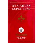 Carti de joc Super Luxe, grafica in stil francez, rosu