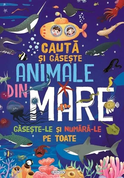 Caută și găsește - Animale din mare - Hardcover - *** - Girasol