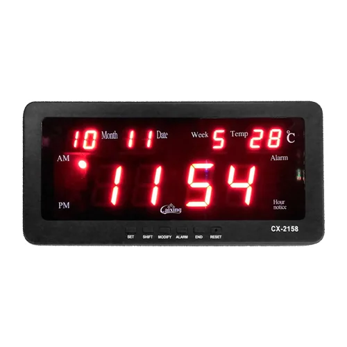 Ceas digital LED  CX-2158 cu functie de alarma data temperatura