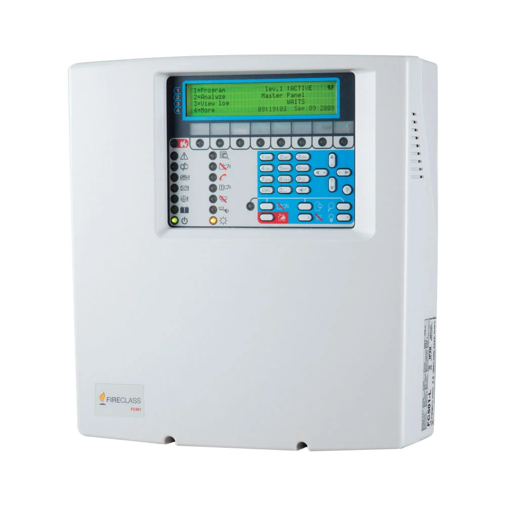 Centrala de incendiu adresabila cu 1 bucla FireClass FC501-H, 128 adrese, 32 zone, 2.5A, 12-38Ah
