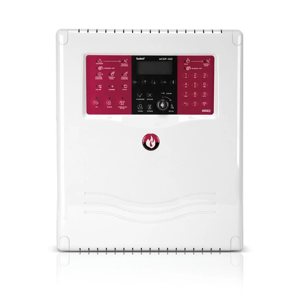 Centrala de incendiu adresabila Satel ACSP-402, 256 zone, 2 bucle, 4 intrari programabile