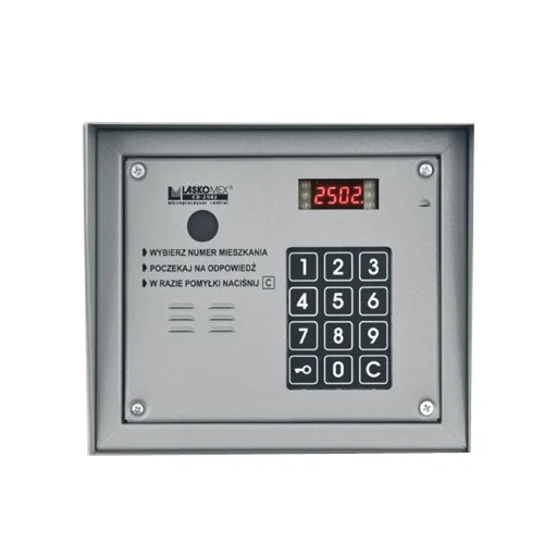 Centrala interfon de bloc Laskomex CP-2503R, aparent, 255 posturi, 12 V