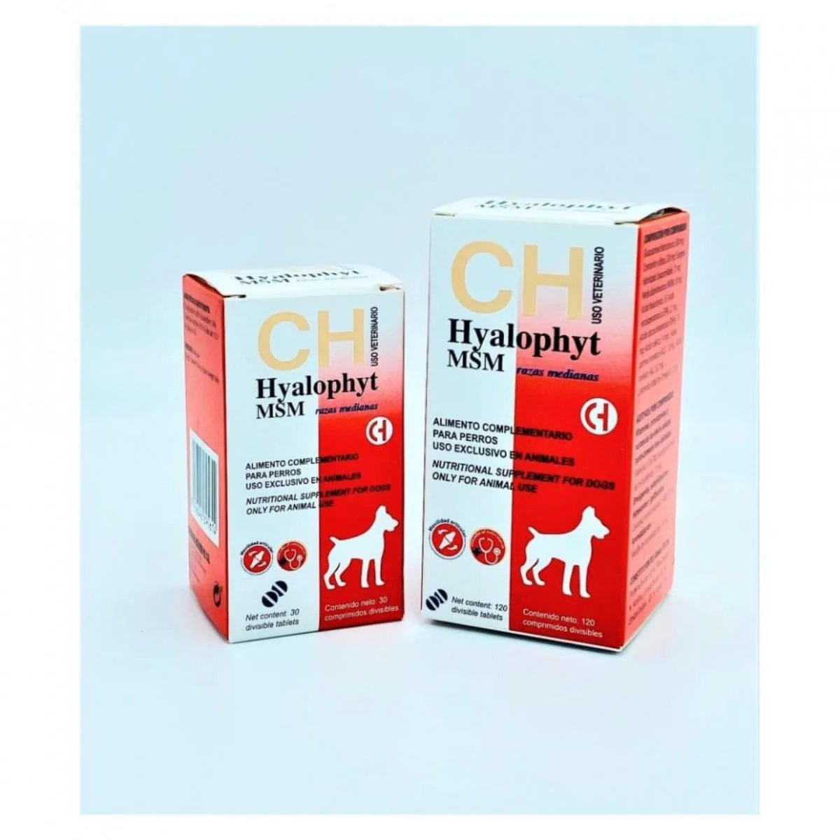 CHEMICAL IBERICA Hyalophyt MSM Medium, supliment sistem articular câini, comprimate CHEMICAL IBERICA Hyalophyt MSM Medium, M, supliment sistem articular câini, cutie, 120 comprimate