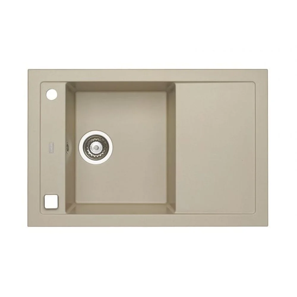 Chiuveta bucatarie compozit cu picurator bej metalizat Alveus Formic 30