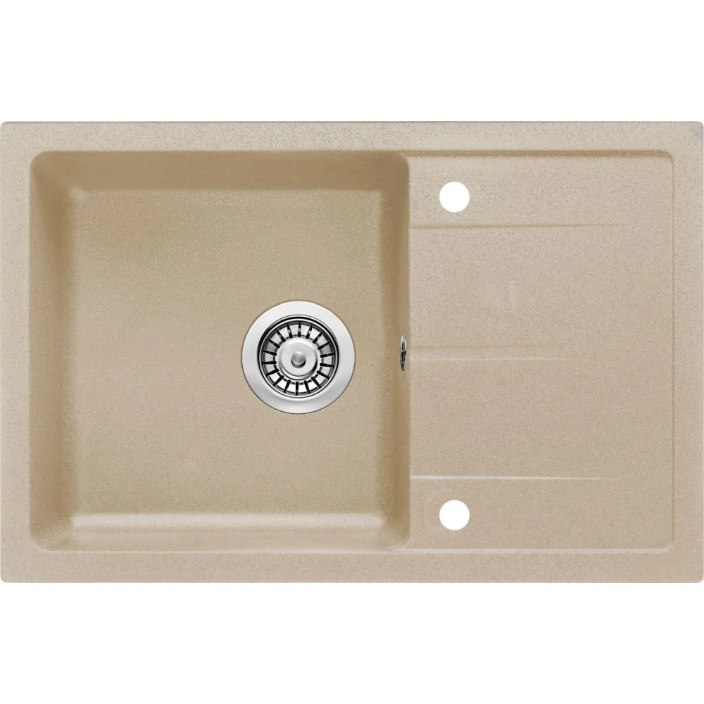 Chiuveta bucatarie compozit cu picurator nisip Deante Leda