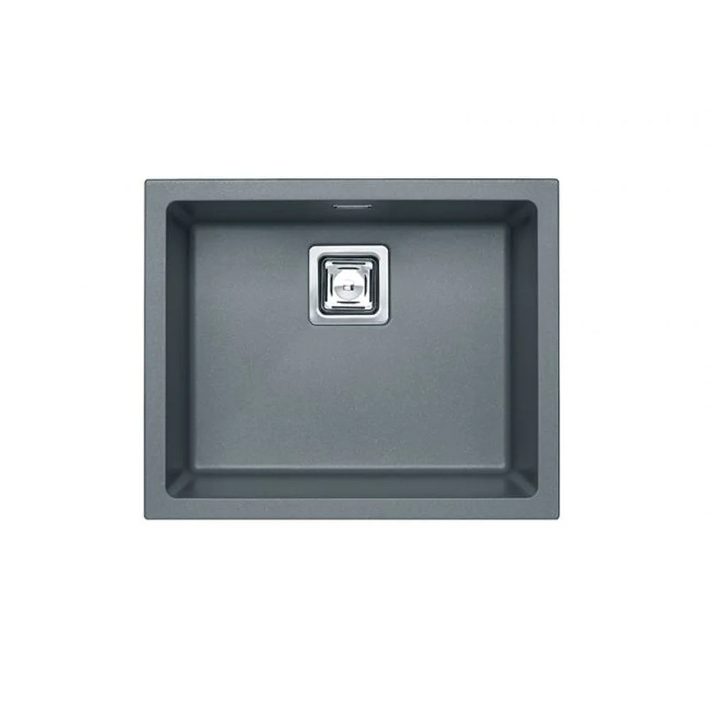 Chiuveta bucatarie compozit cuva mare gri metalizat Alveus Quadrix 50