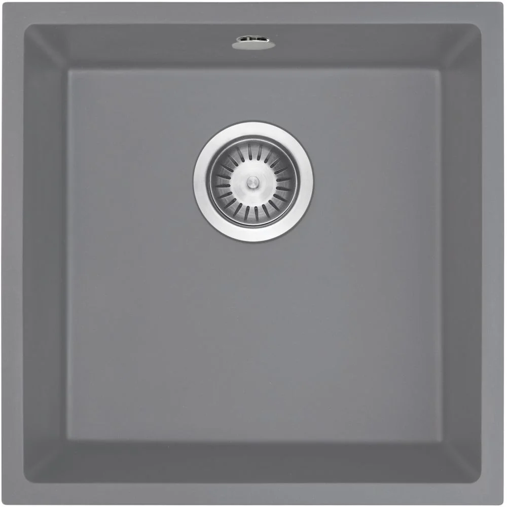 Chiuveta bucatarie compozit Deante Corda, montare sub blat, 44 cm, gri mat