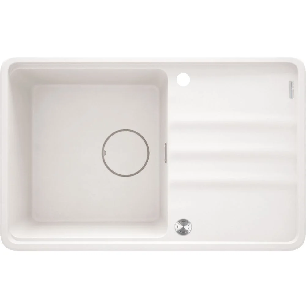 Chiuveta bucatarie compozit Deante Momi, 67x44 cm, cu picurator, alb mat