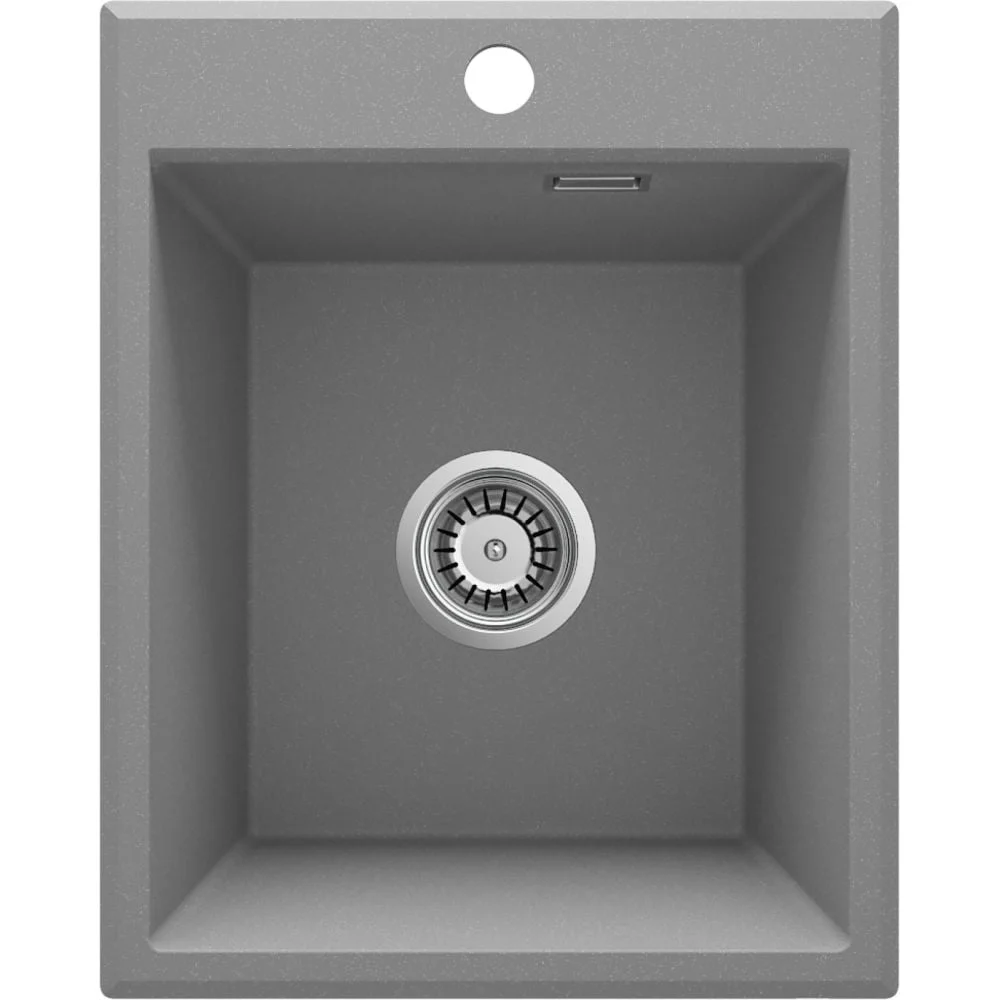 Chiuveta bucatarie compozit fara picurator gri mat Deante Eridan