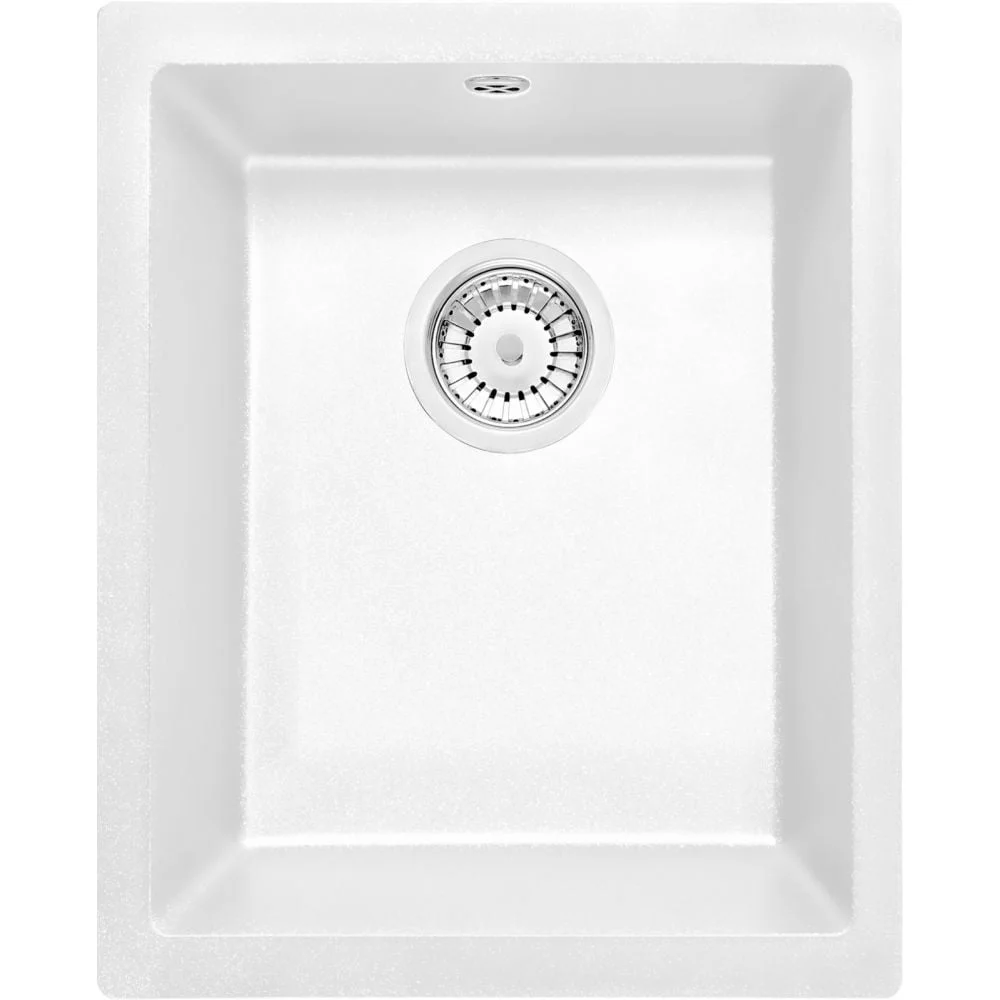 Chiuveta bucatarie compozit sub blat alb mat 38 cm Deante Corda