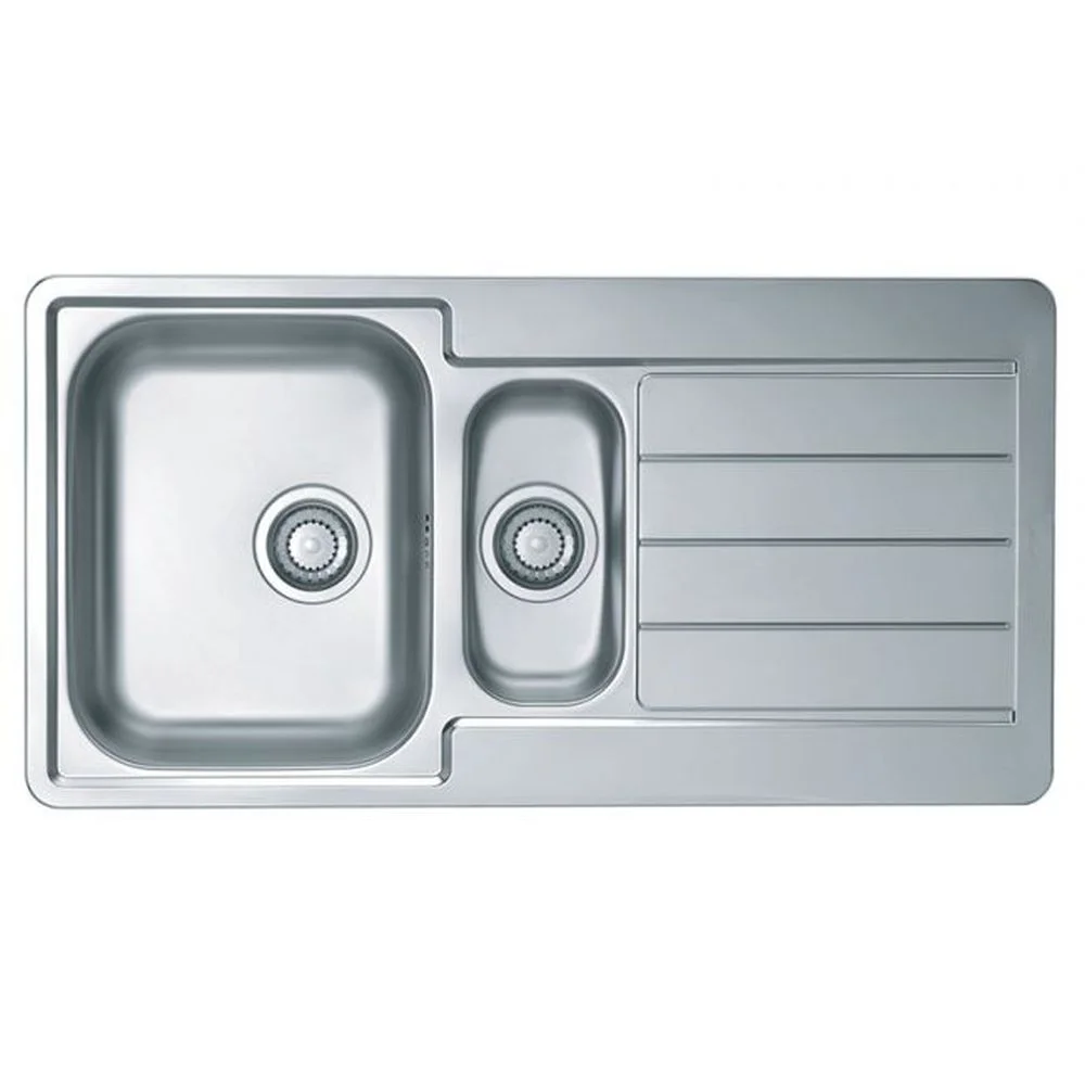 Chiuveta bucatarie inox doua cuve crom satin Alveus Line 10