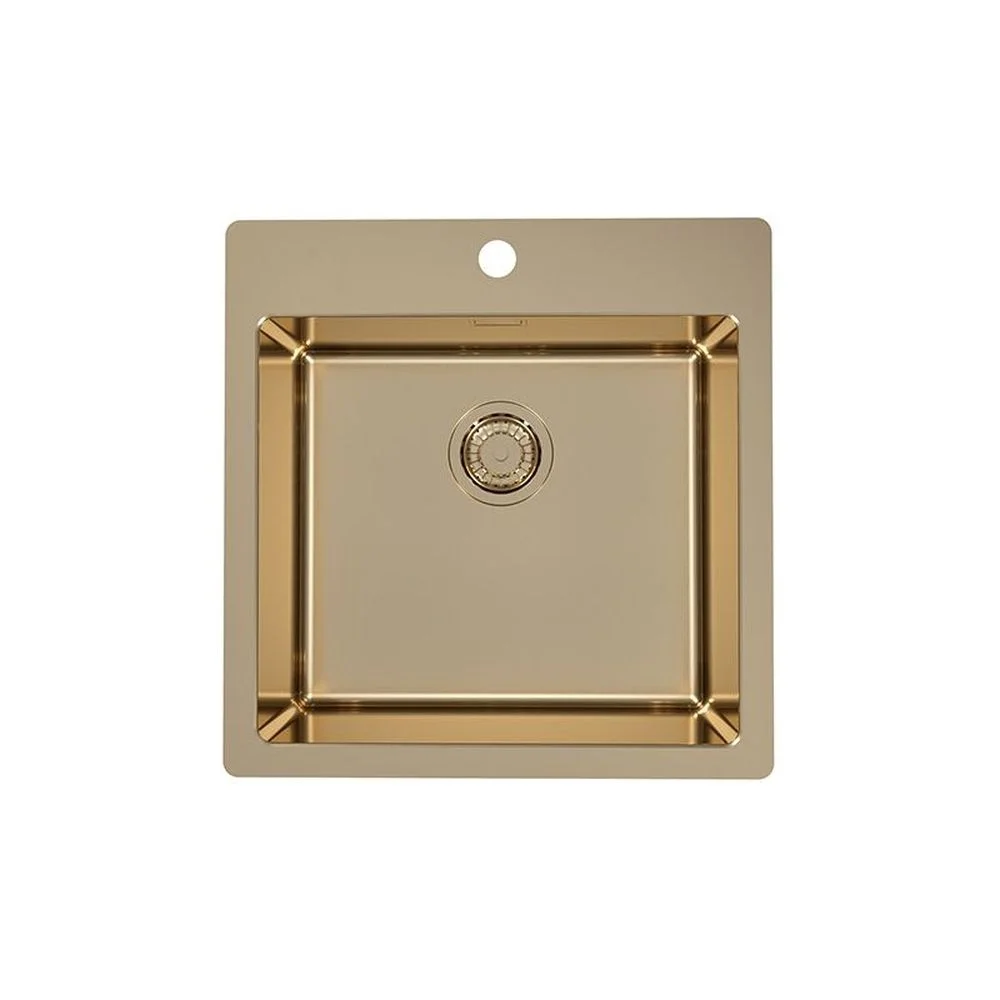 Chiuveta bucatarie patrata culoare bronz Alveus Monarch Pure 30