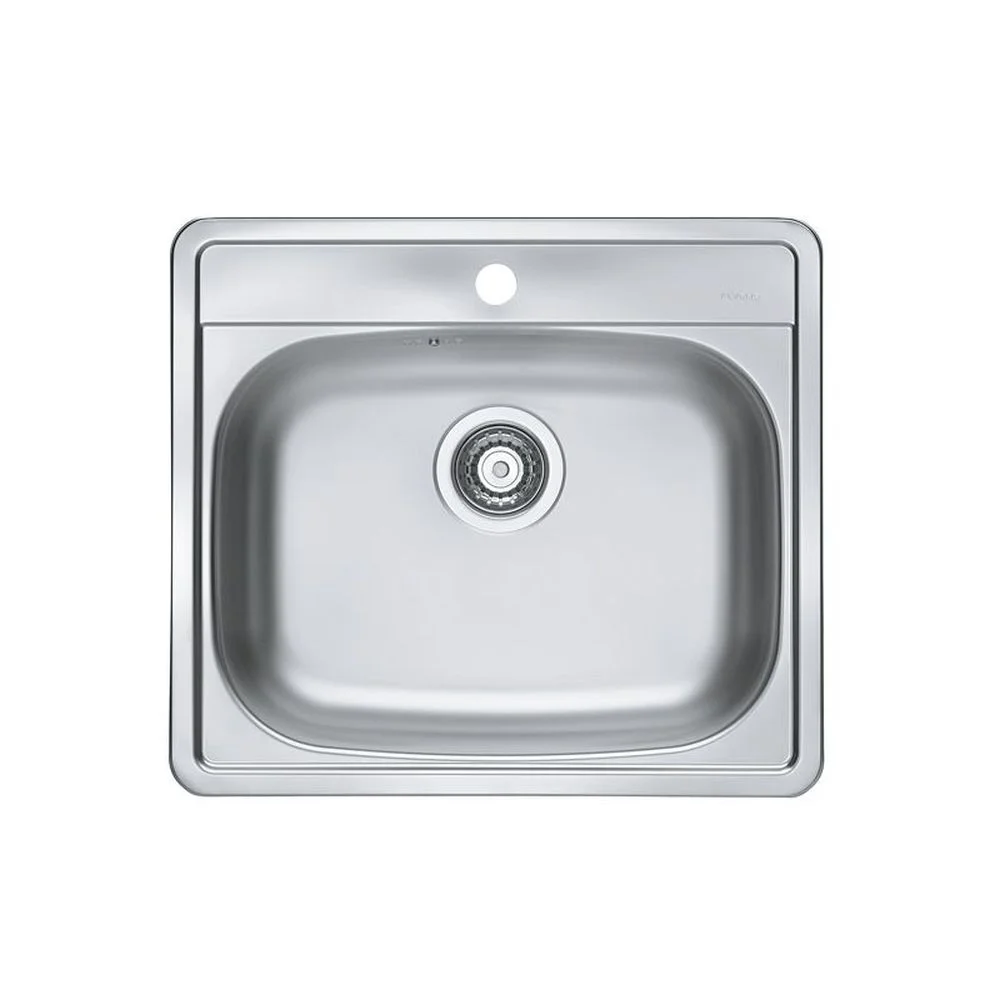 Chiuveta bucatarie patrata inox, crom satin, Alveus More 10