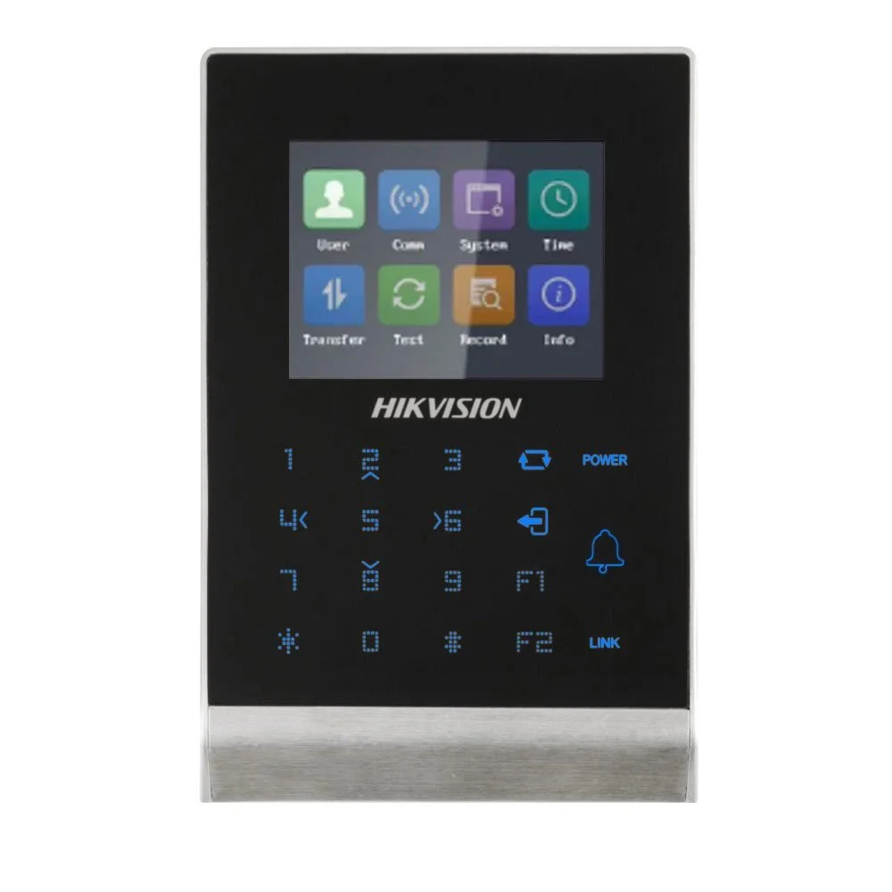 Cititor de proximitate standalone cu tastatura RFID Hikvision DS-K1T105AM, WiFi, 2.8 inch, Wiegand, Mifare, 100.000 carduri, 300.000 evenimente