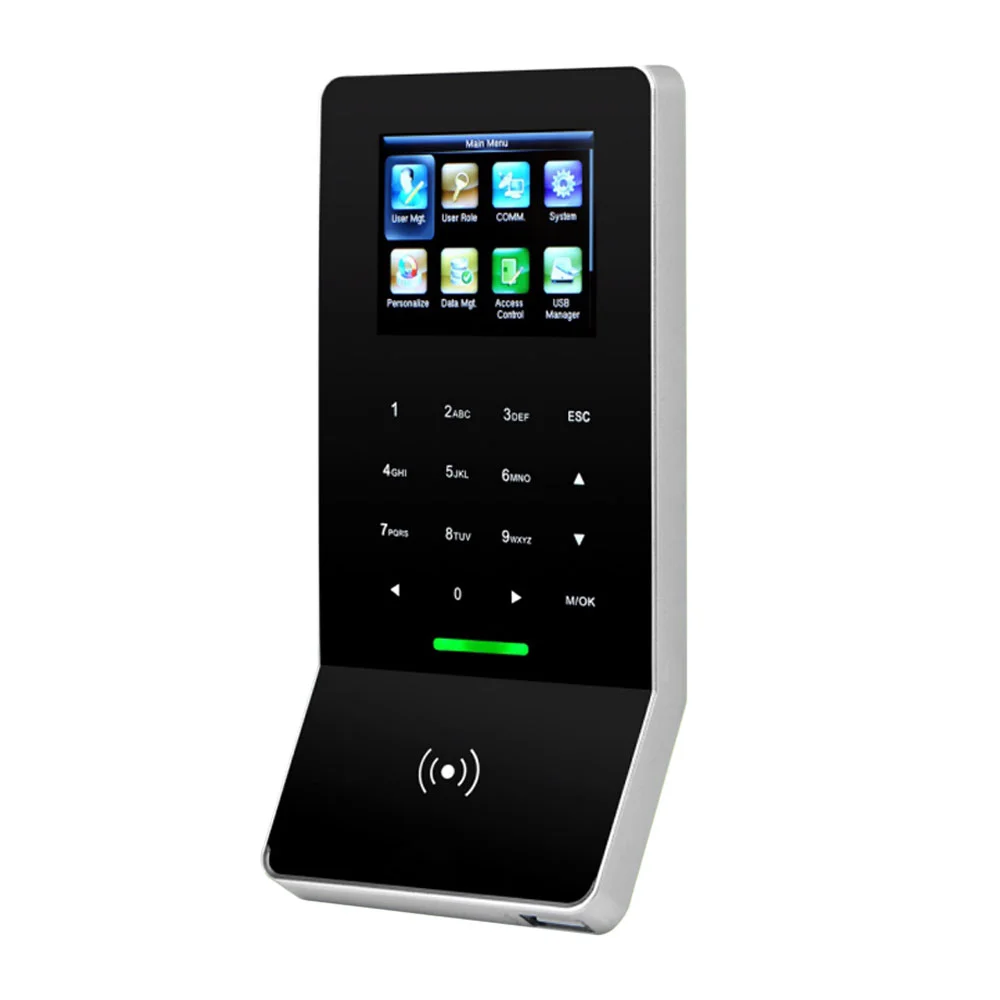Cititor de proximitate standalone TCP/IP WiFi ZKTeco ACO-F22-RF-BLACK-2, ecran color 2.4 inch, Mifare, 13.56 MHz, 5.000 carduri, 30.000 evenimente