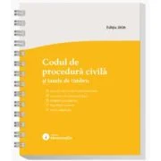 Codul de procedura civila si taxele de timbru. Actualizat la 8 ianuarie 2026 - spiralat
