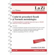 Codul de procedura fiscala si Normele metodologice de aplicare. Actualizat la 22. 01. 2024