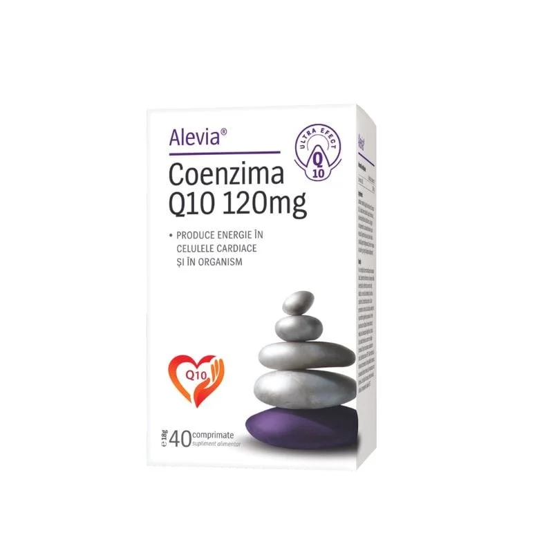 Coenzima Q10 120mg, 40 comprimate, Alevia