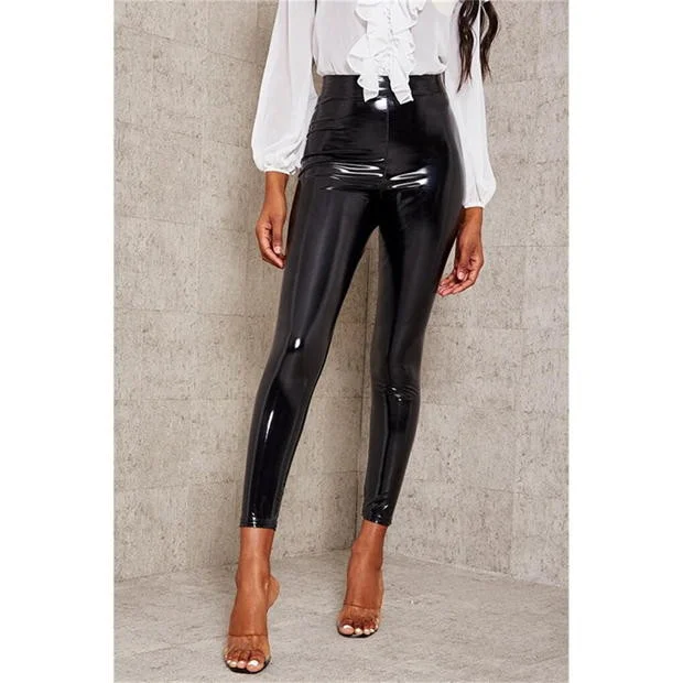 Colanti Ammy, din latex, cu talie inalta, Negru