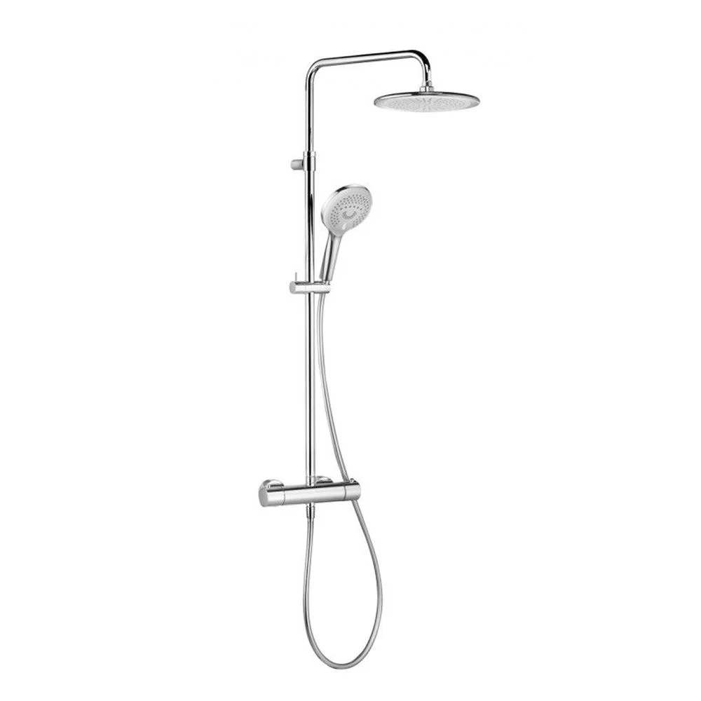 Coloana de dus cu baterie termostatata inclusa crom Kludi, Freshline