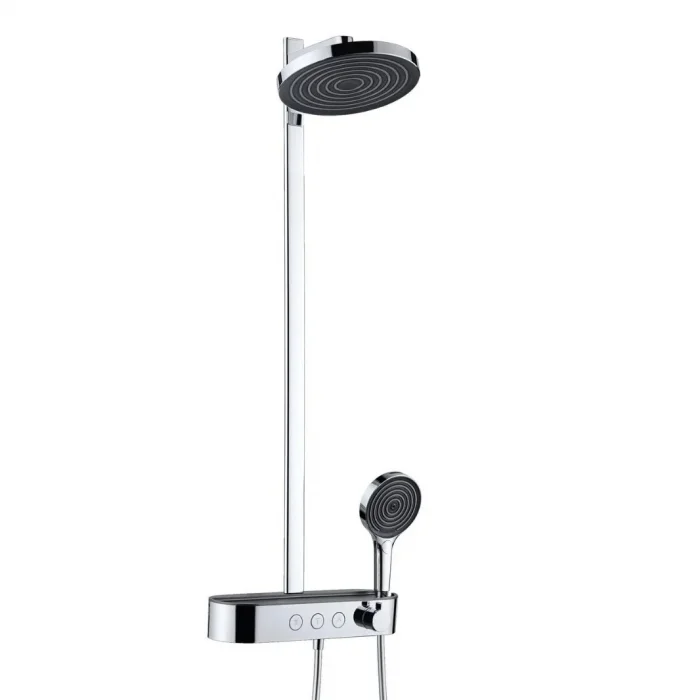 Coloana dus, baterie termostatata, palarie 26 cm, 3 jeturi, crom, Form Relax