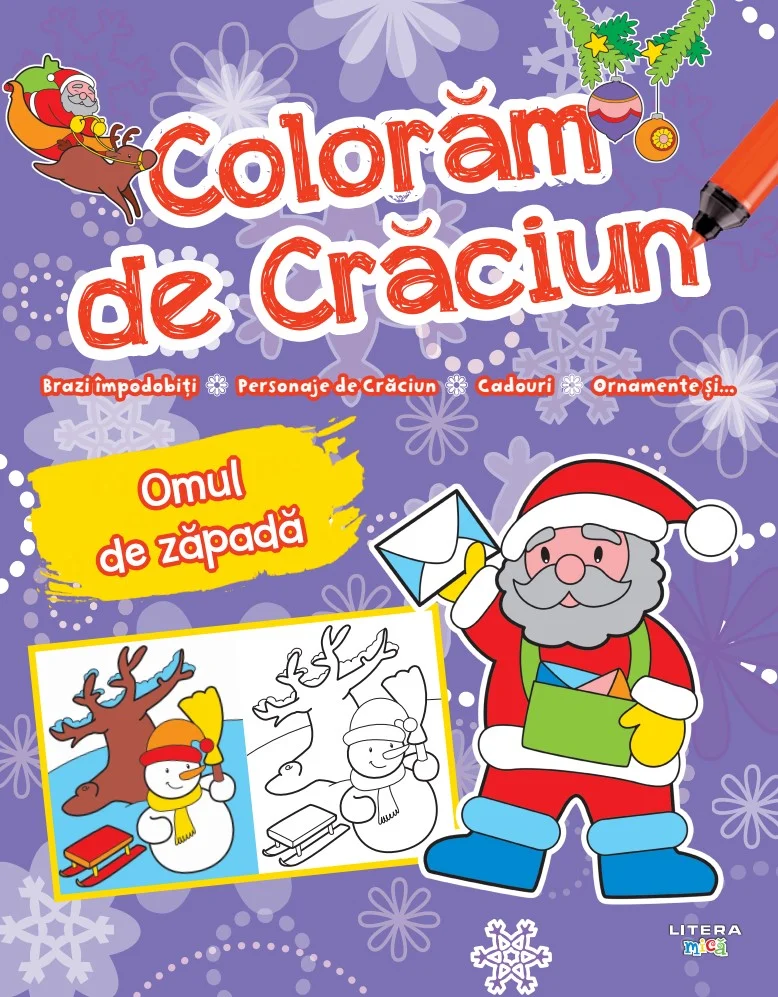 Coloram de Craciun. Omul de zapada