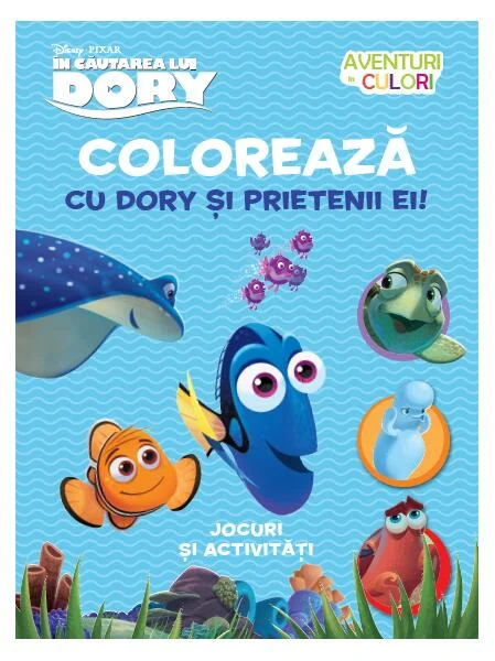 Colorează cu Dory și prietenii ei! - Paperback brosat - Litera
