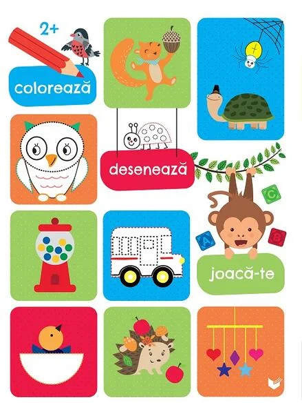 Colorează, desenează, joacă-te (2 ani+) - Paperback - Ballon Media - Paralela 45 educațional