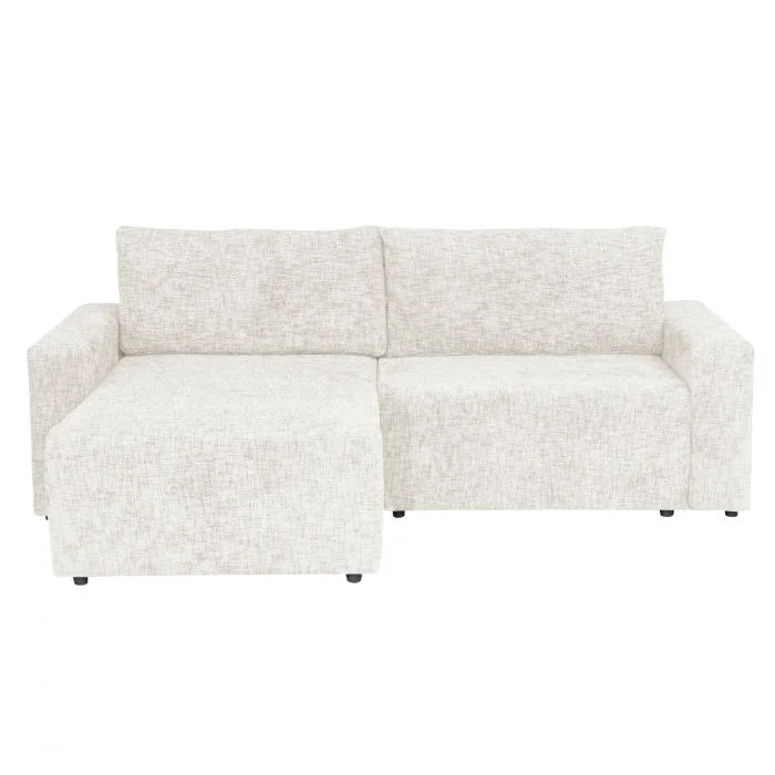 Coltar DALLAS ONE extensibil, cu lada depozitare, colt interschimbabil, bej, 258x173x90 cm