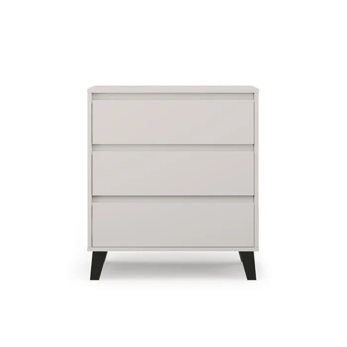 Comoda BORG, 3 sertare, casmir, 70x38,8x78,4 cm