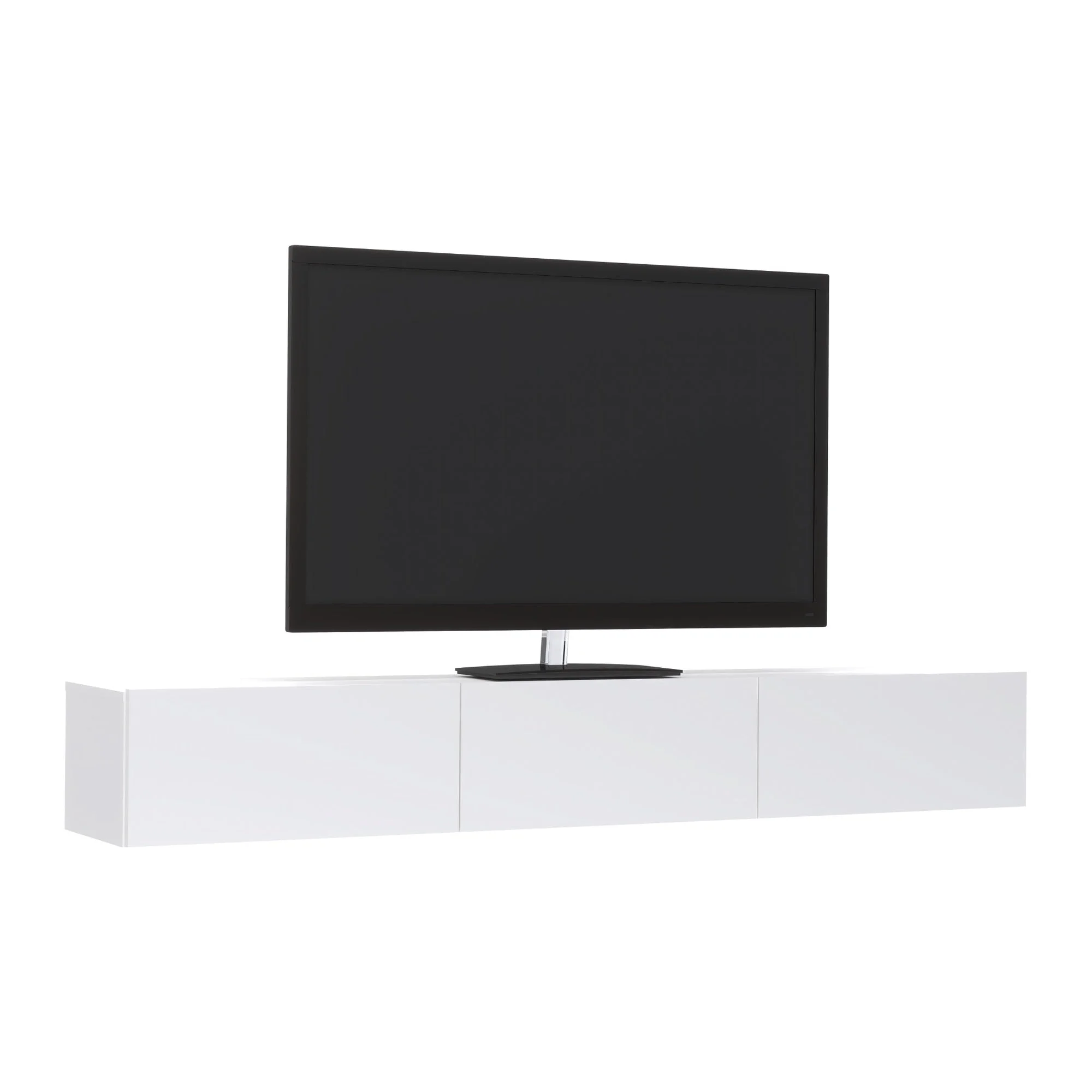 Comoda TV Elba, Alb, 180 x 30 x 25 cm