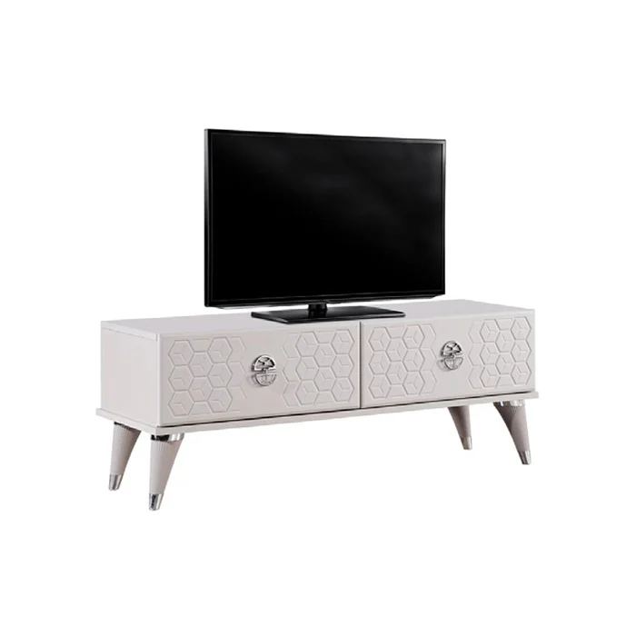 Comoda TV YKT-4034, cu sertare, bej, 120x36x38 cm