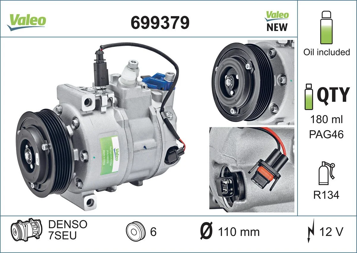 Compresor, climatizare VALEO 699379