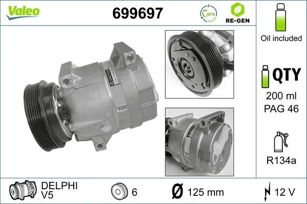 Compresor, climatizare VALEO 699697